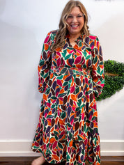 Stained Glass Soirée Midi Dress