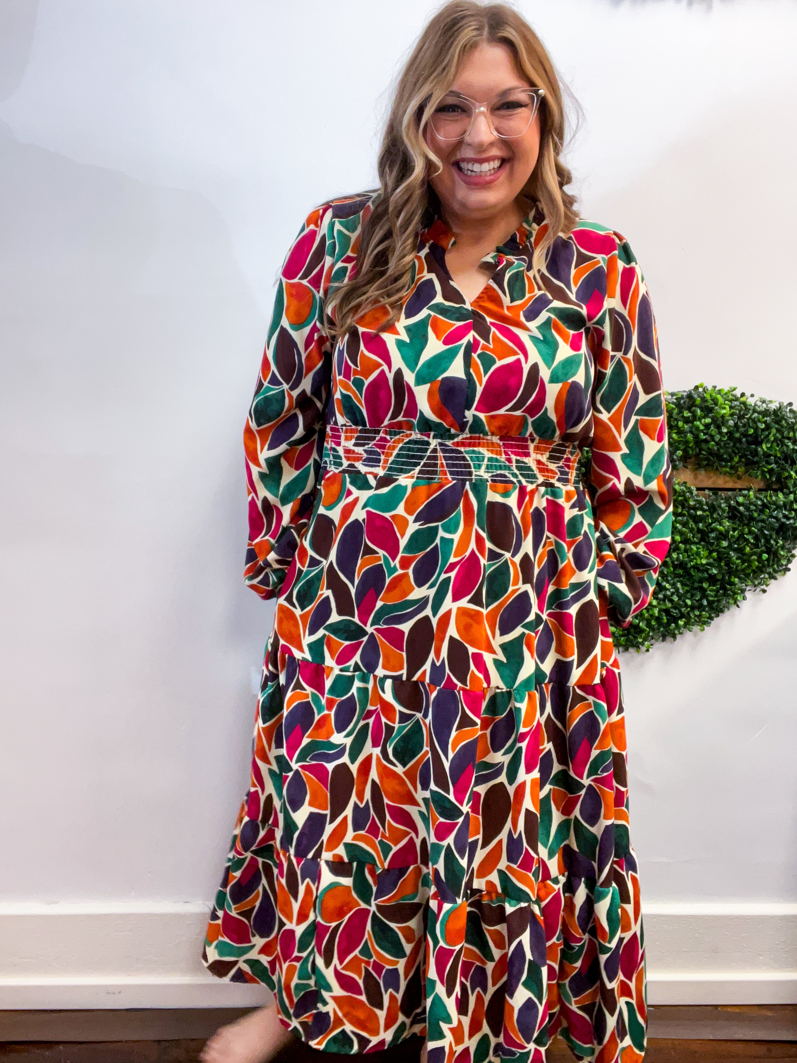 Stained Glass Soirée Midi Dress