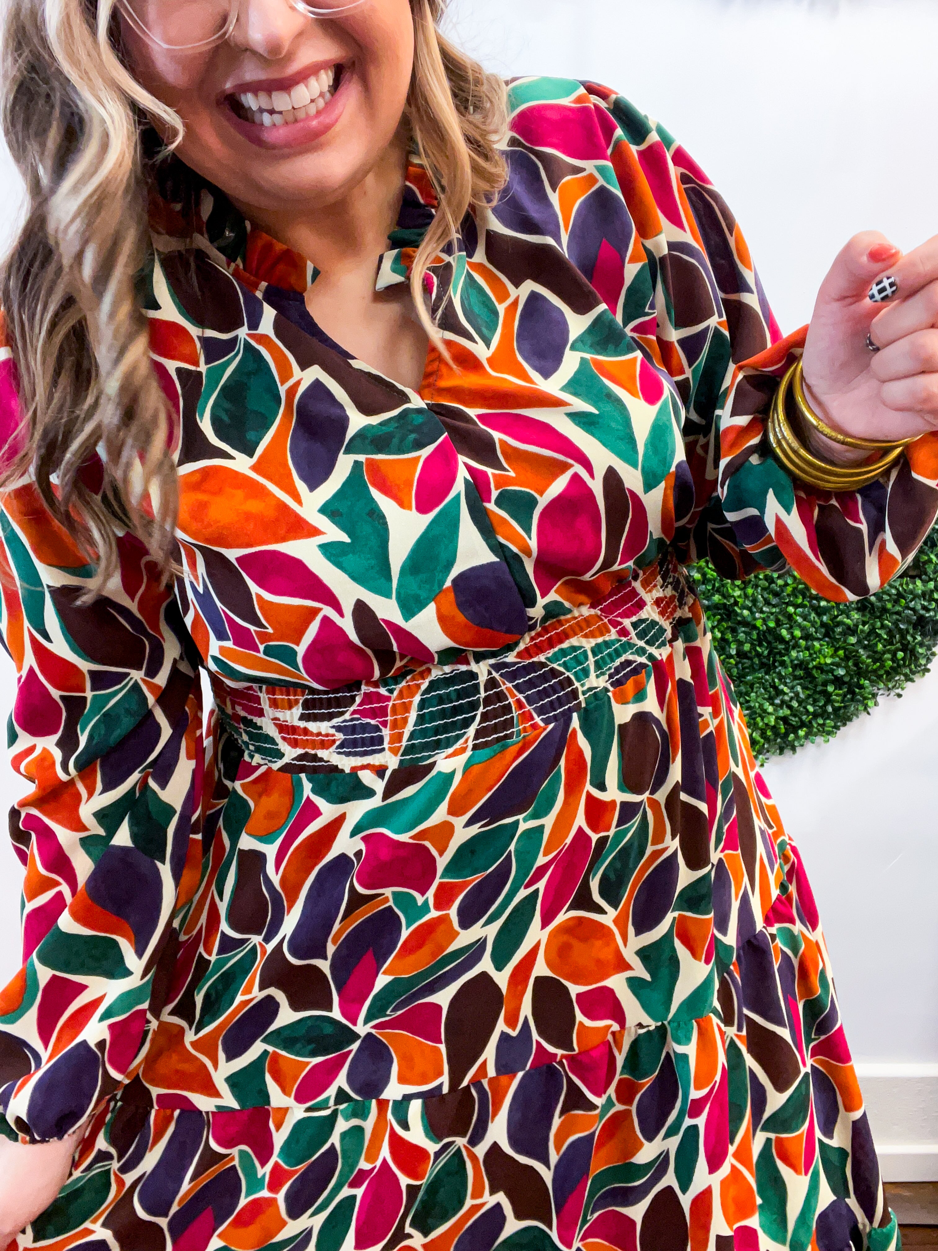 Stained Glass Soirée Midi Dress