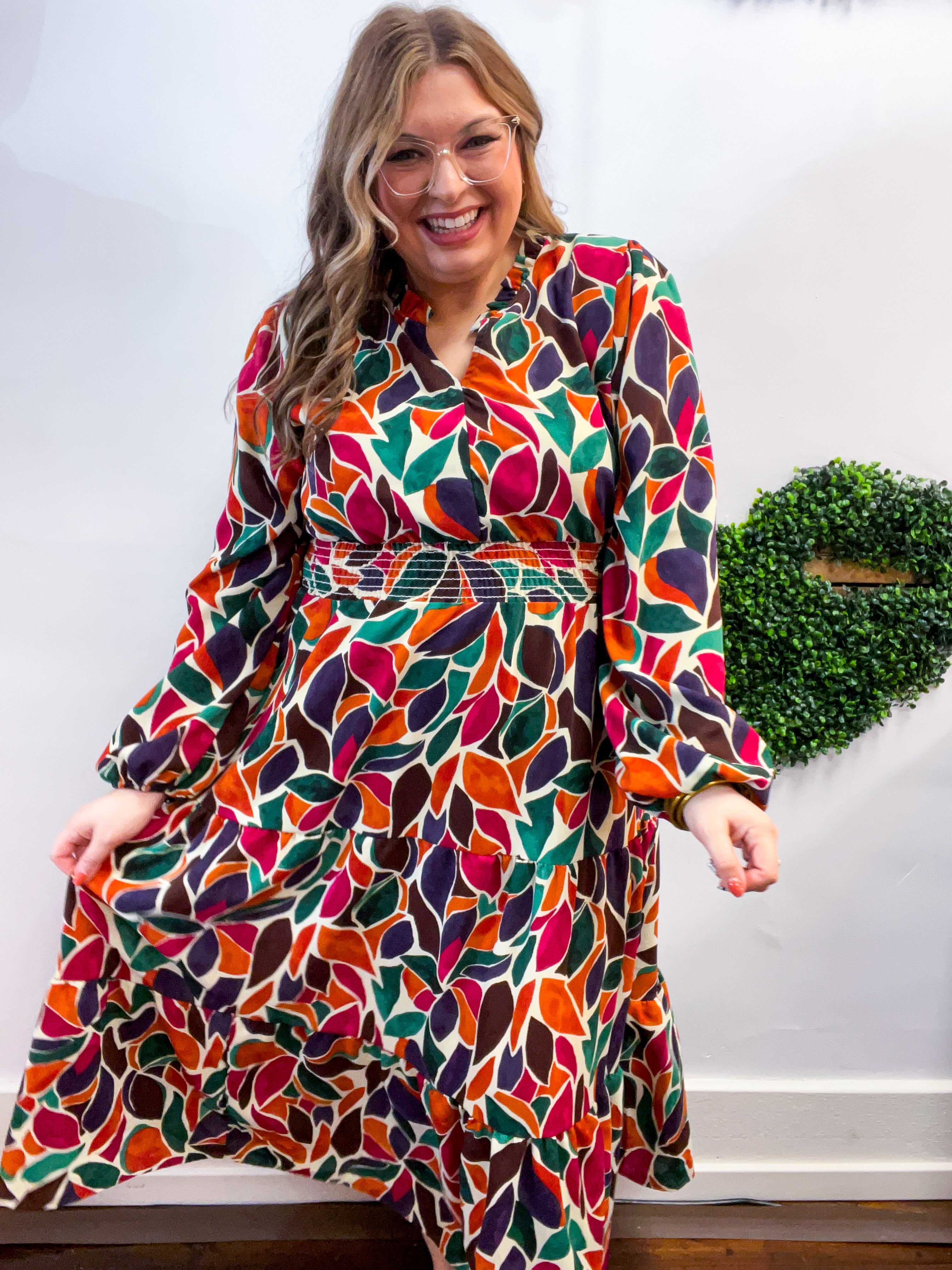 Stained Glass Soirée Midi Dress