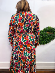 Stained Glass Soirée Midi Dress
