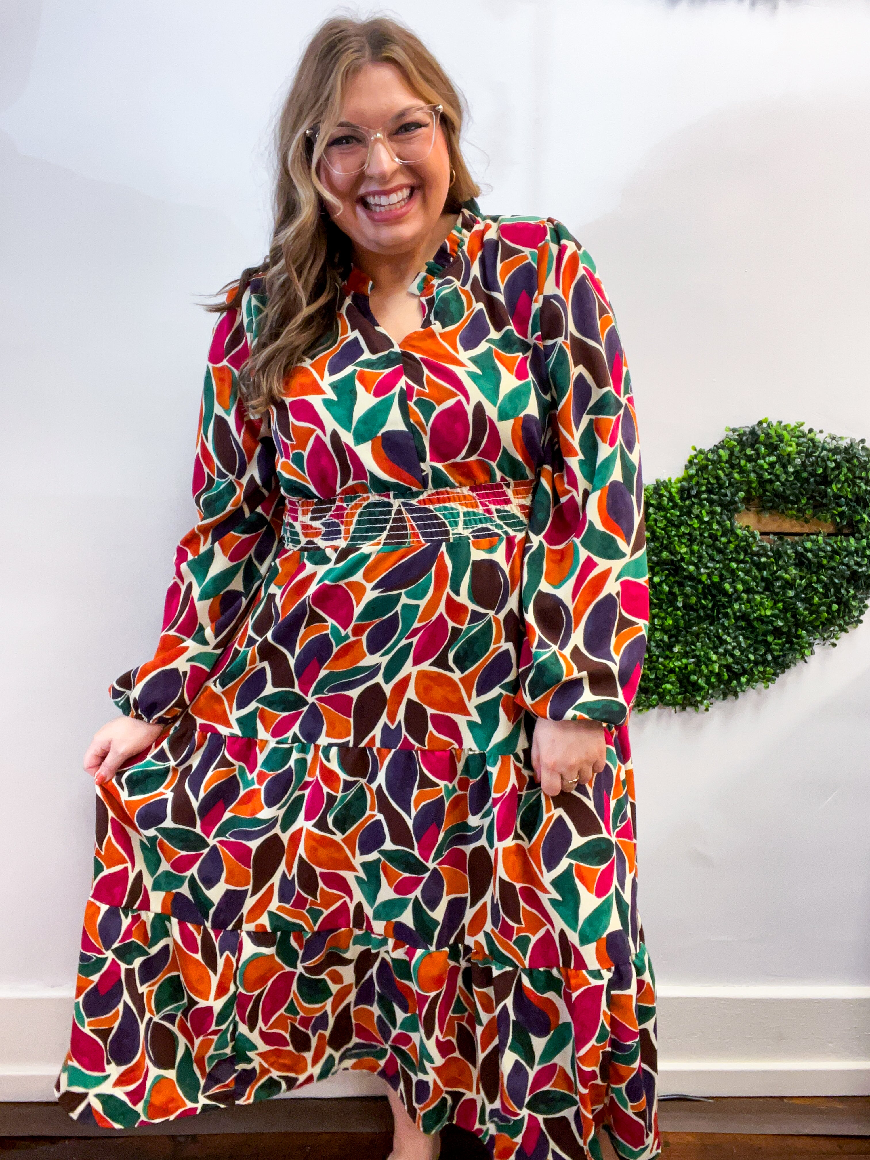 Stained Glass Soirée Midi Dress