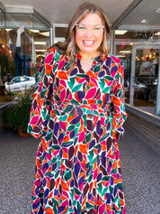 Stained Glass Soirée Midi Dress