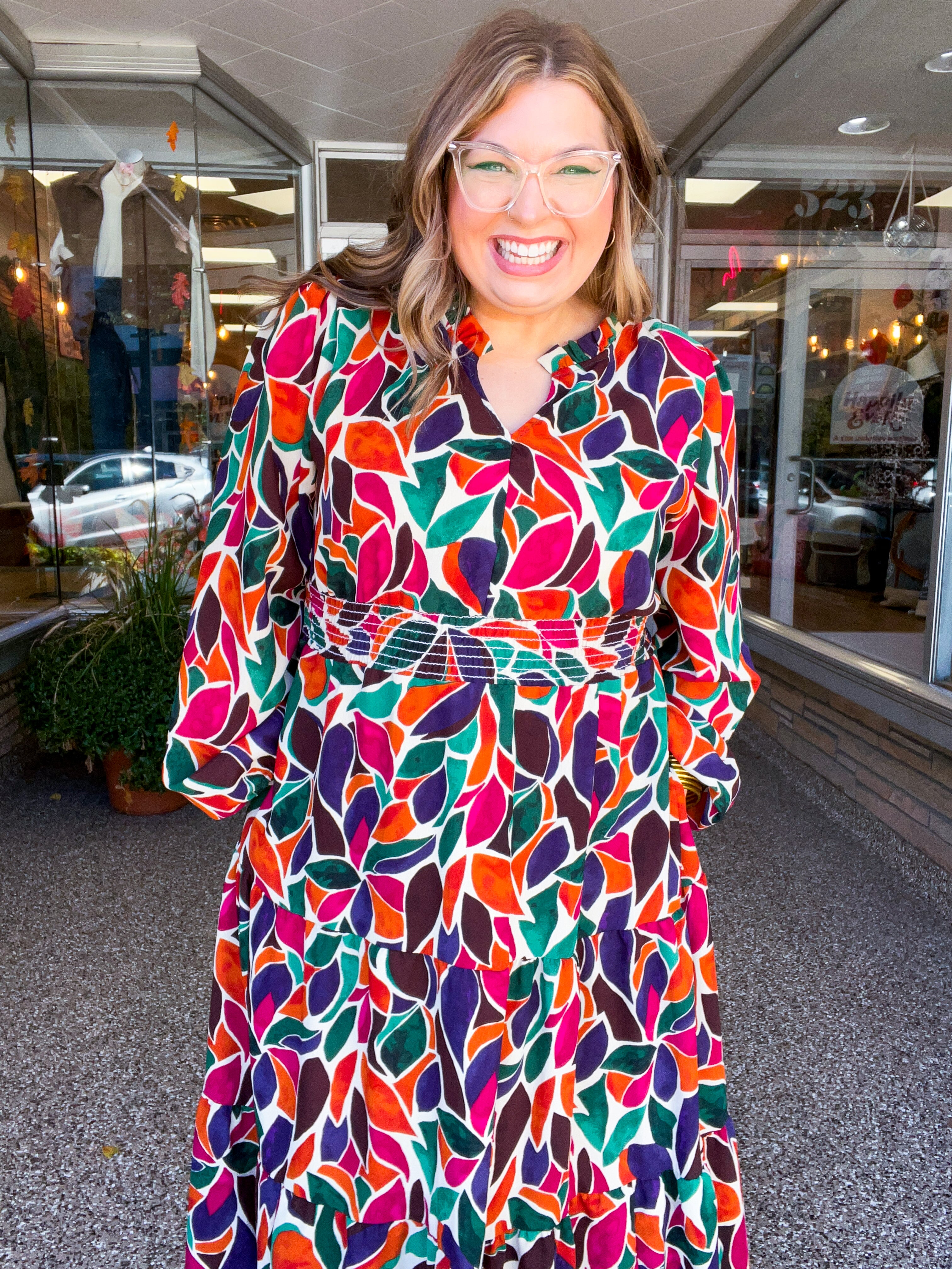 Stained Glass Soirée Midi Dress