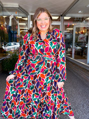 Stained Glass Soirée Midi Dress