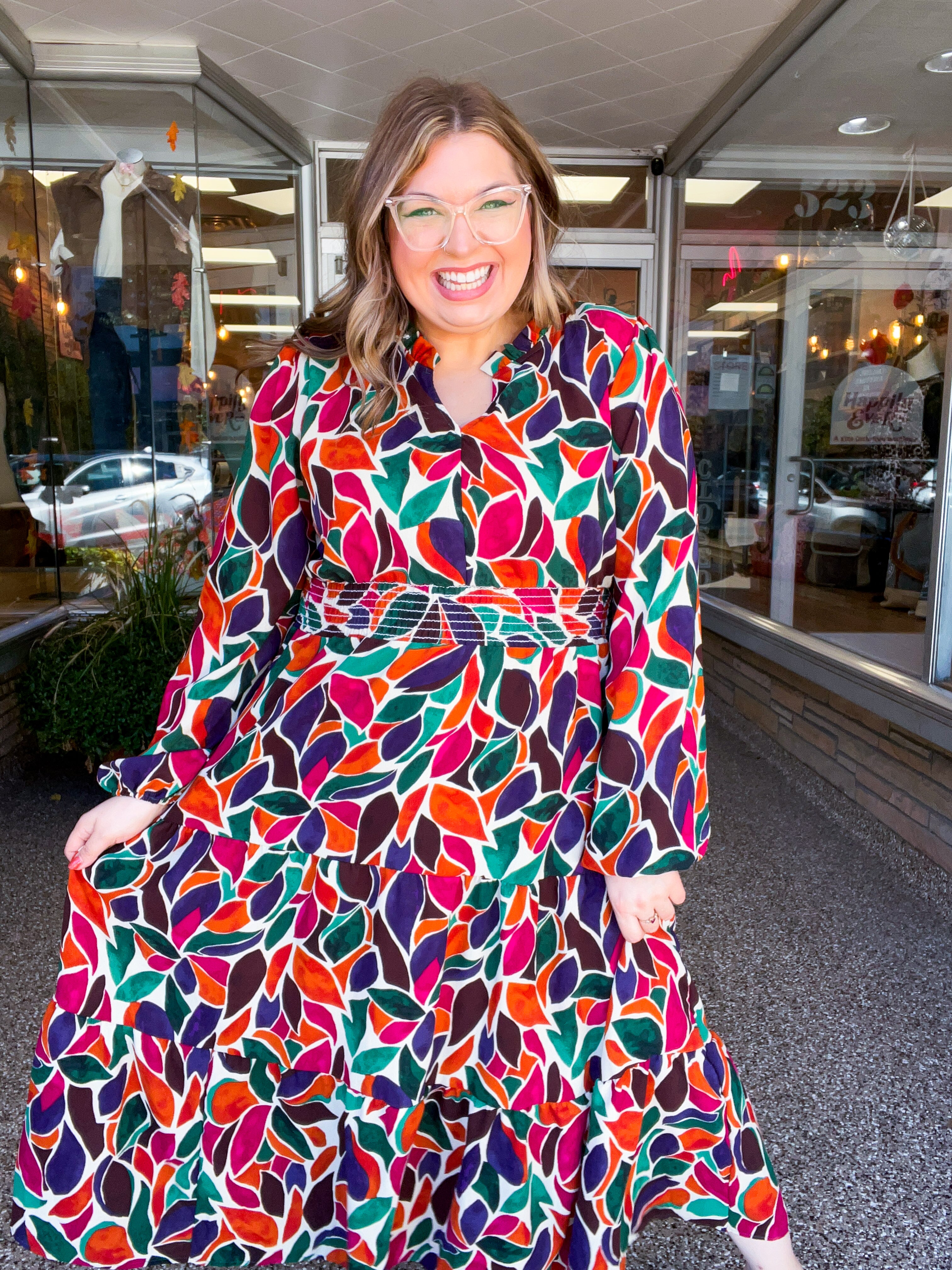 Stained Glass Soirée Midi Dress