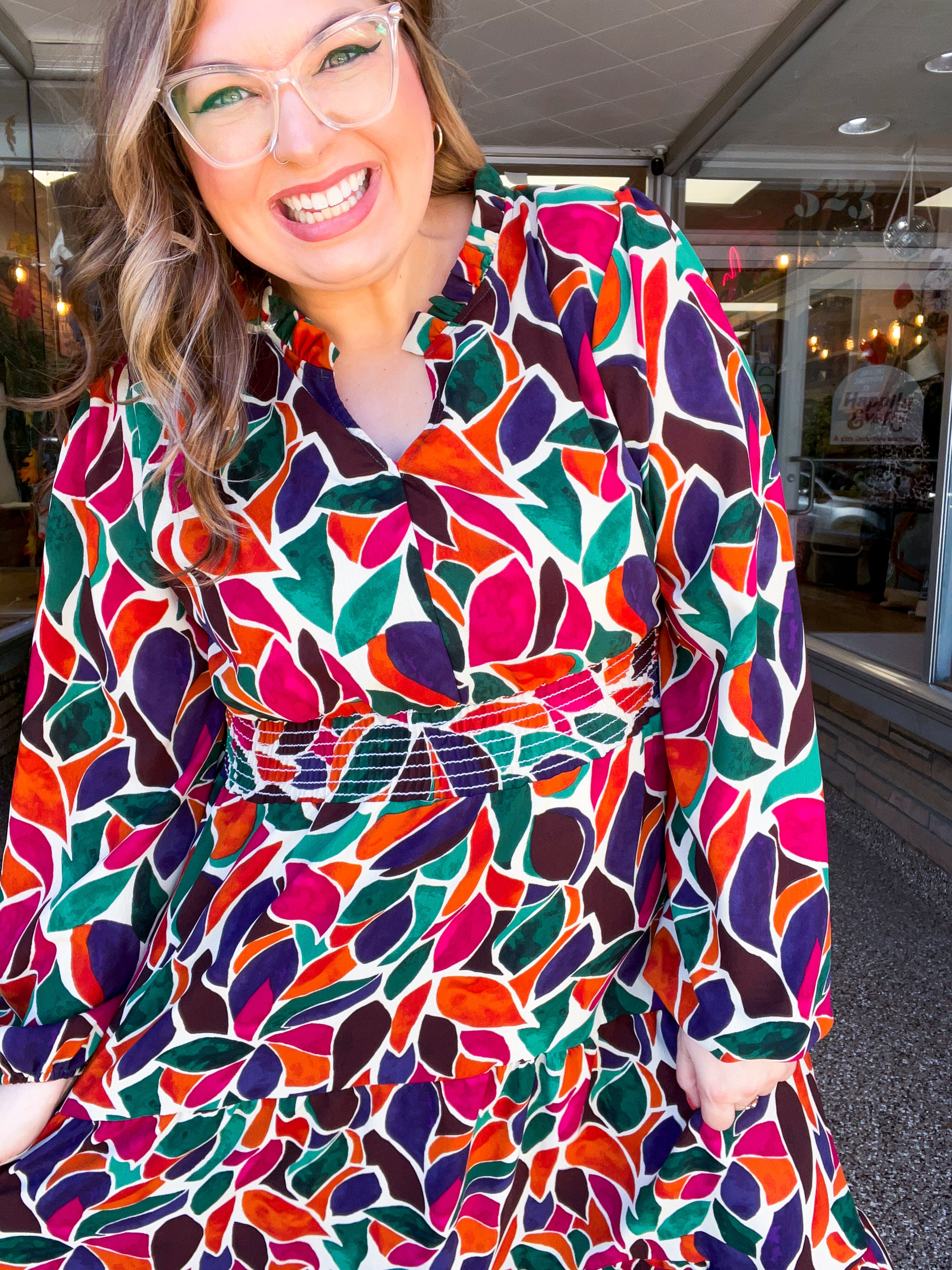 Stained Glass Soirée Midi Dress
