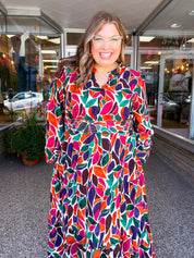 Stained Glass Soirée Midi Dress