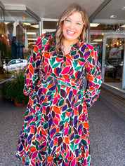 Stained Glass Soirée Midi Dress