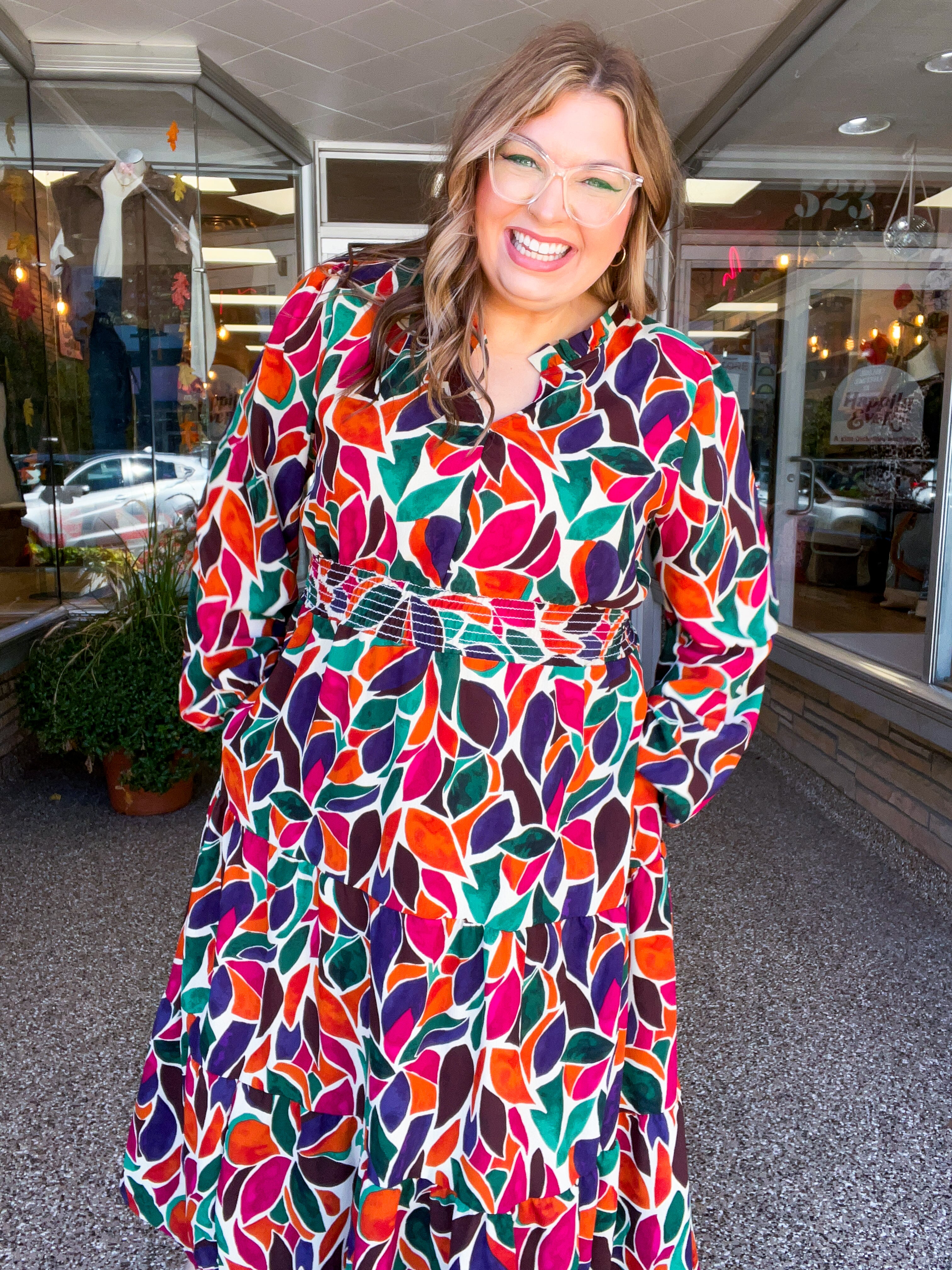 Stained Glass Soirée Midi Dress