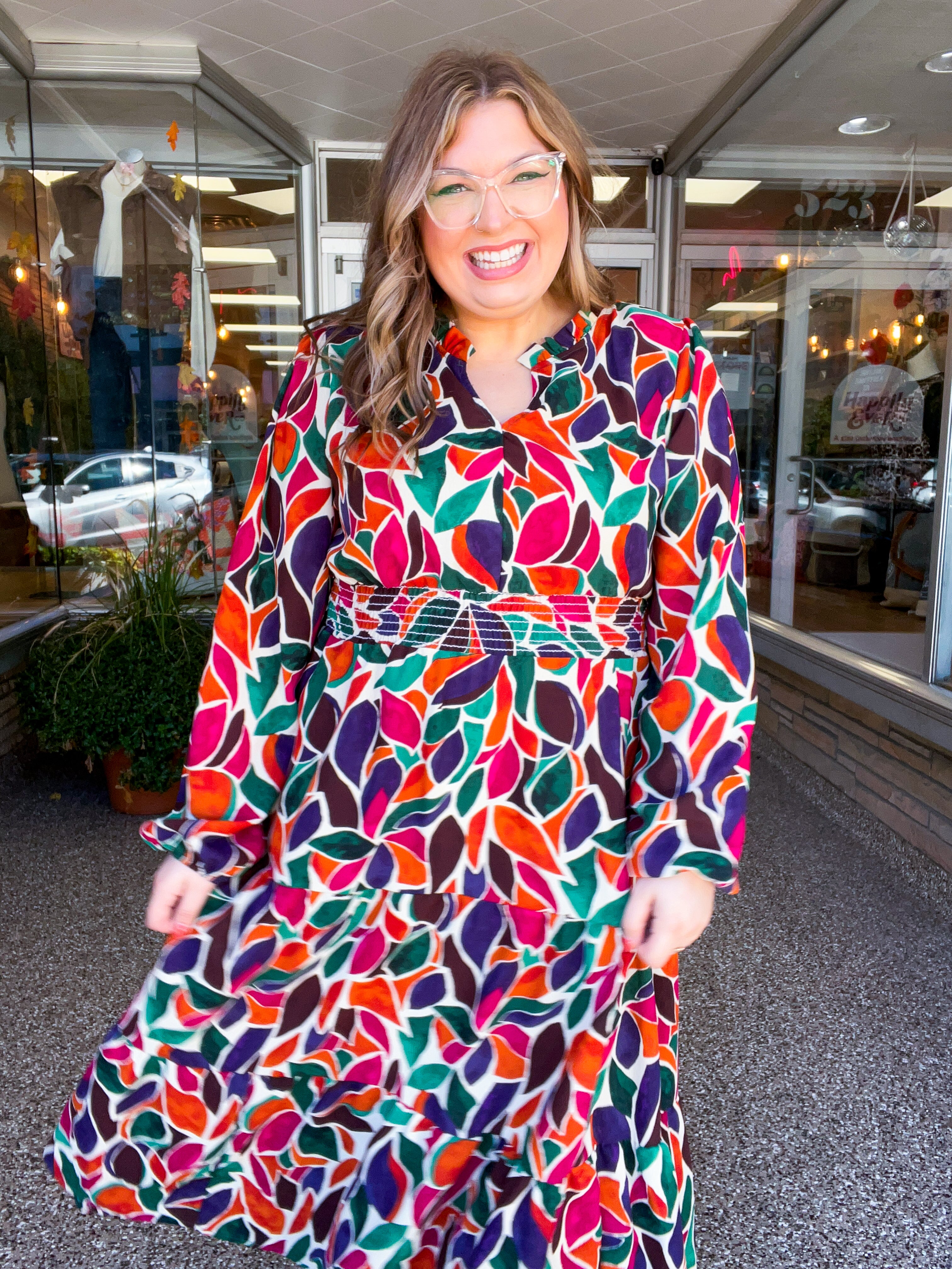 Stained Glass Soirée Midi Dress