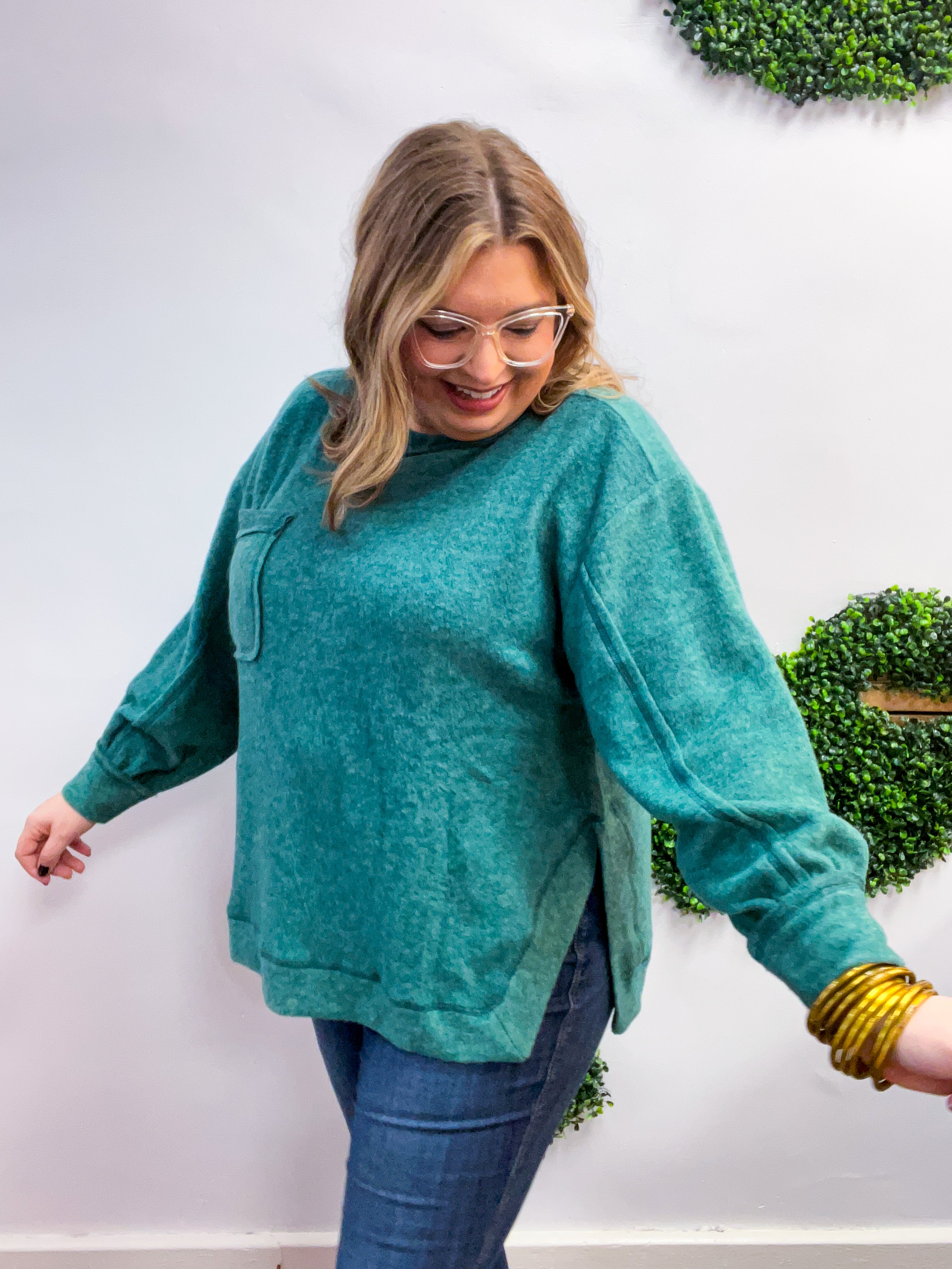 Cider Mill Sweater in Dark Green