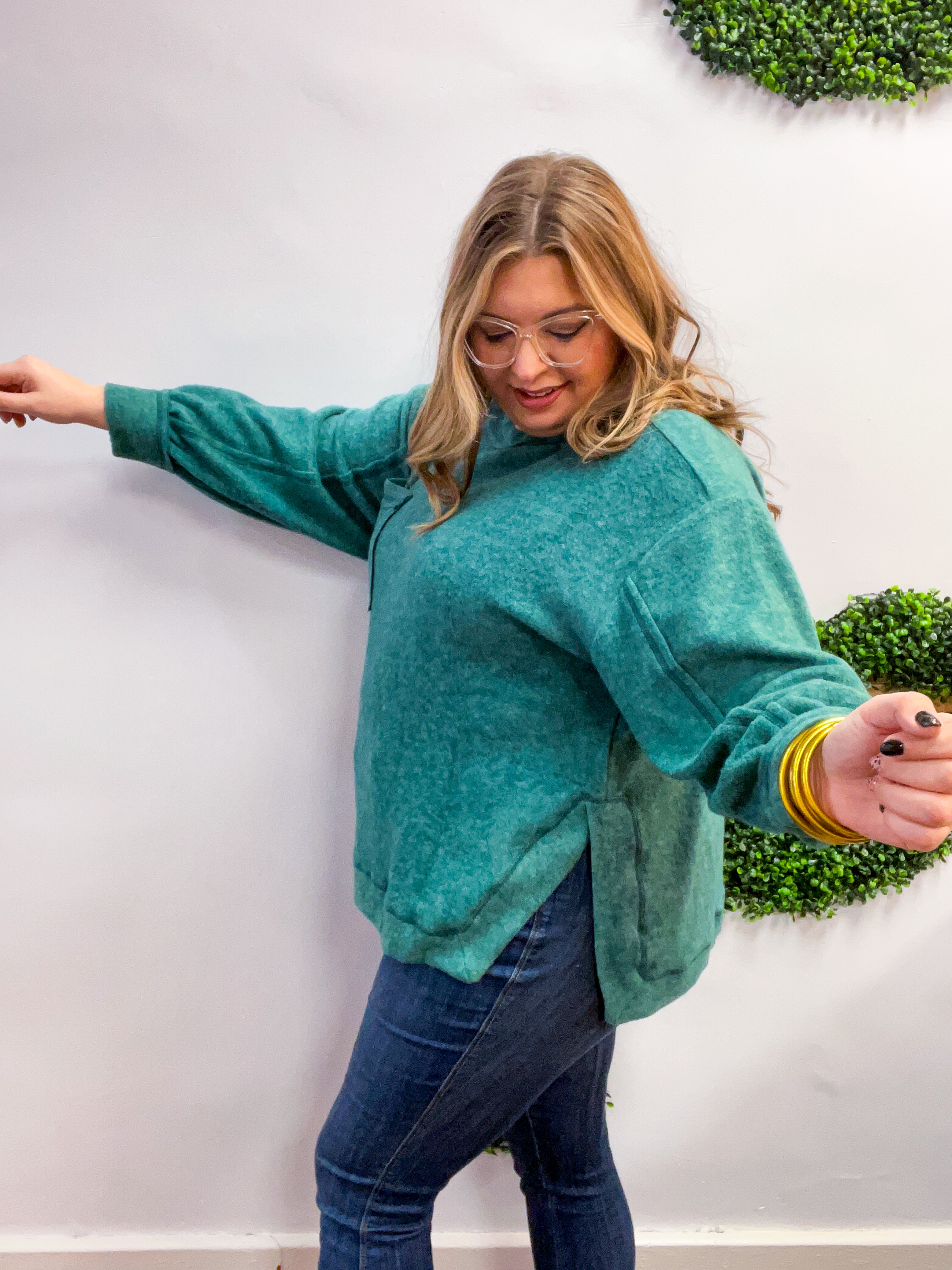 Cider Mill Sweater in Dark Green