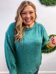 Cider Mill Sweater in Dark Green