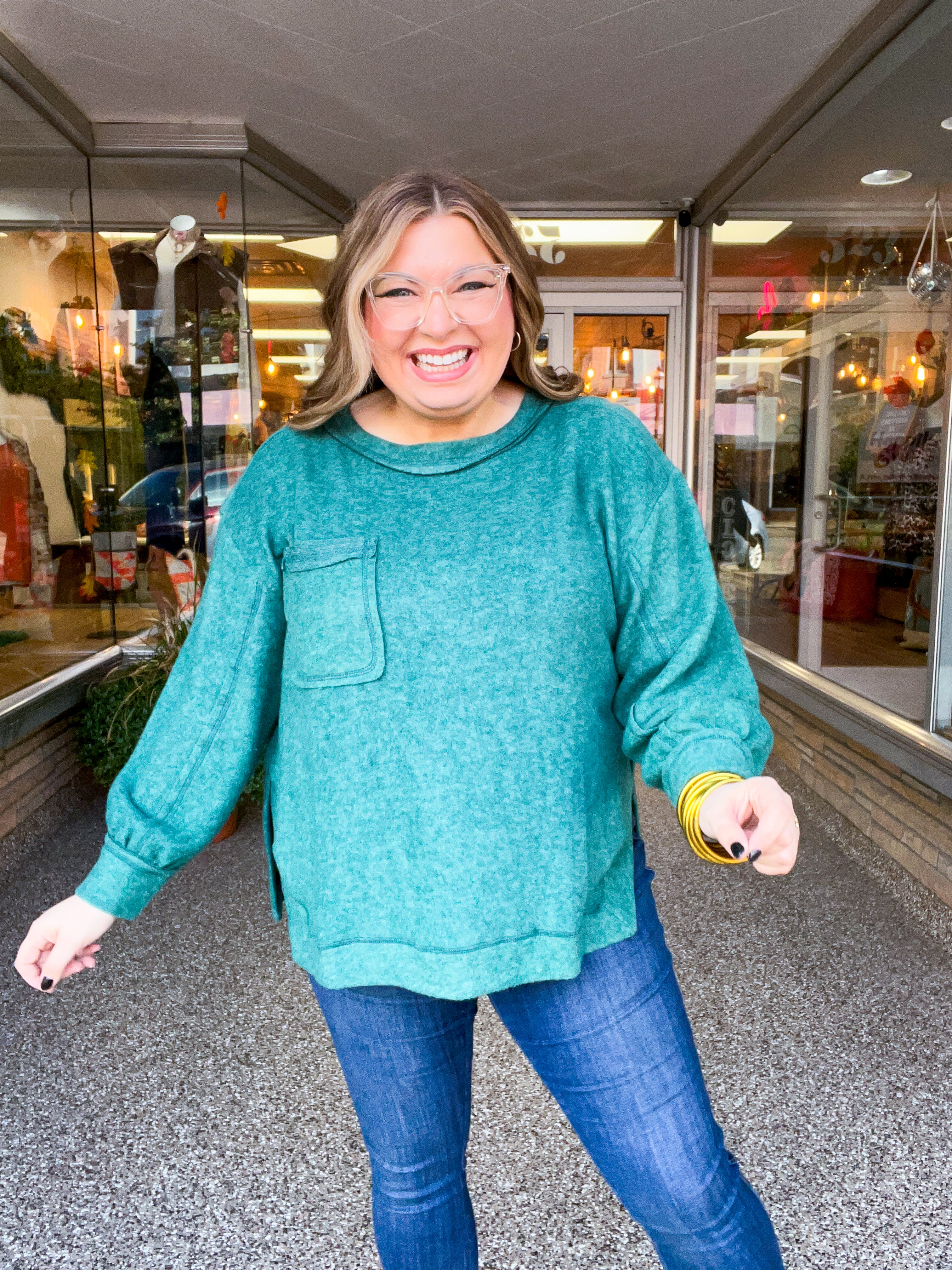 Cider Mill Sweater in Dark Green