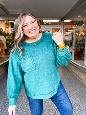 Cider Mill Sweater in Dark Green