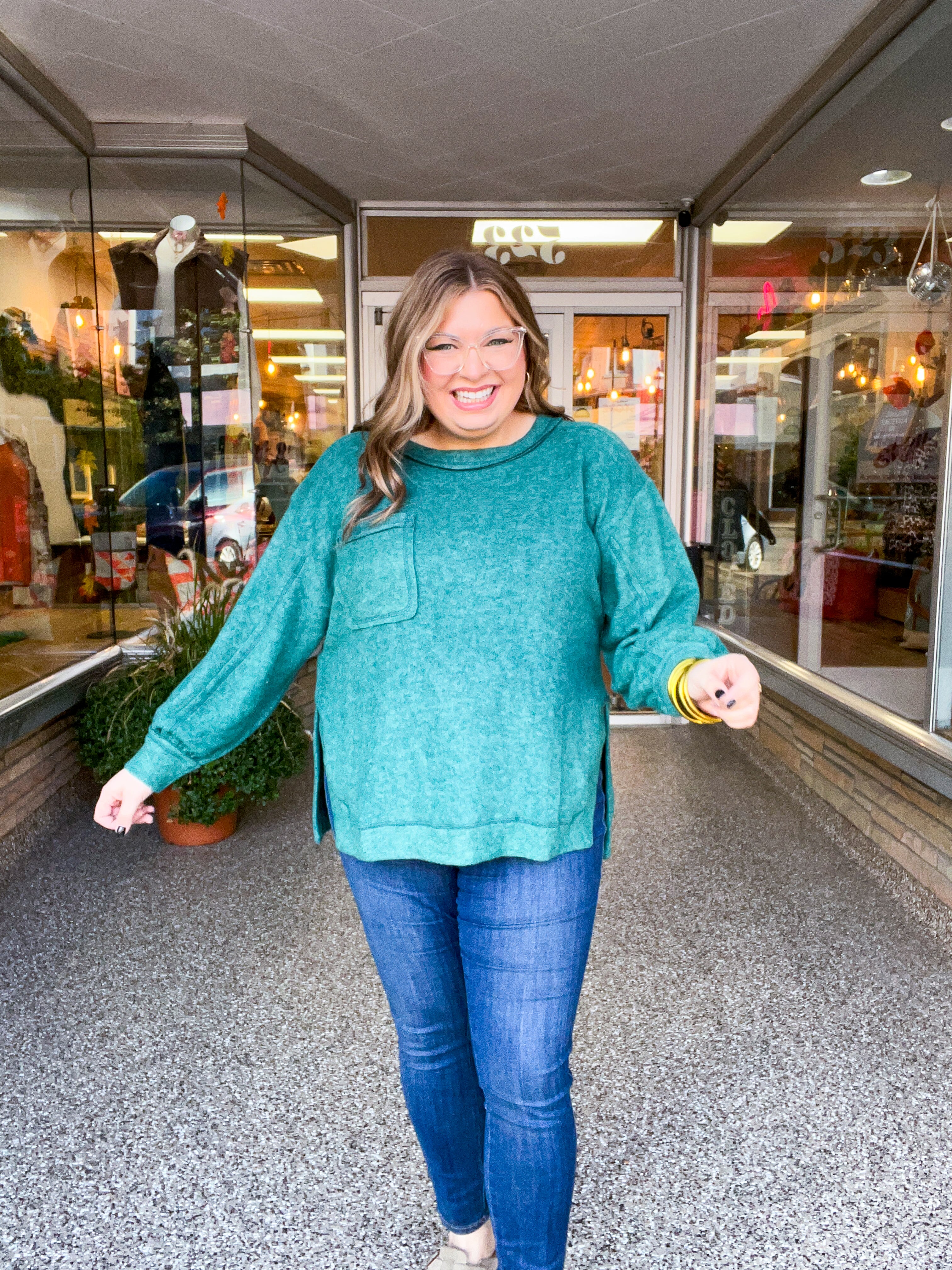 Cider Mill Sweater in Dark Green