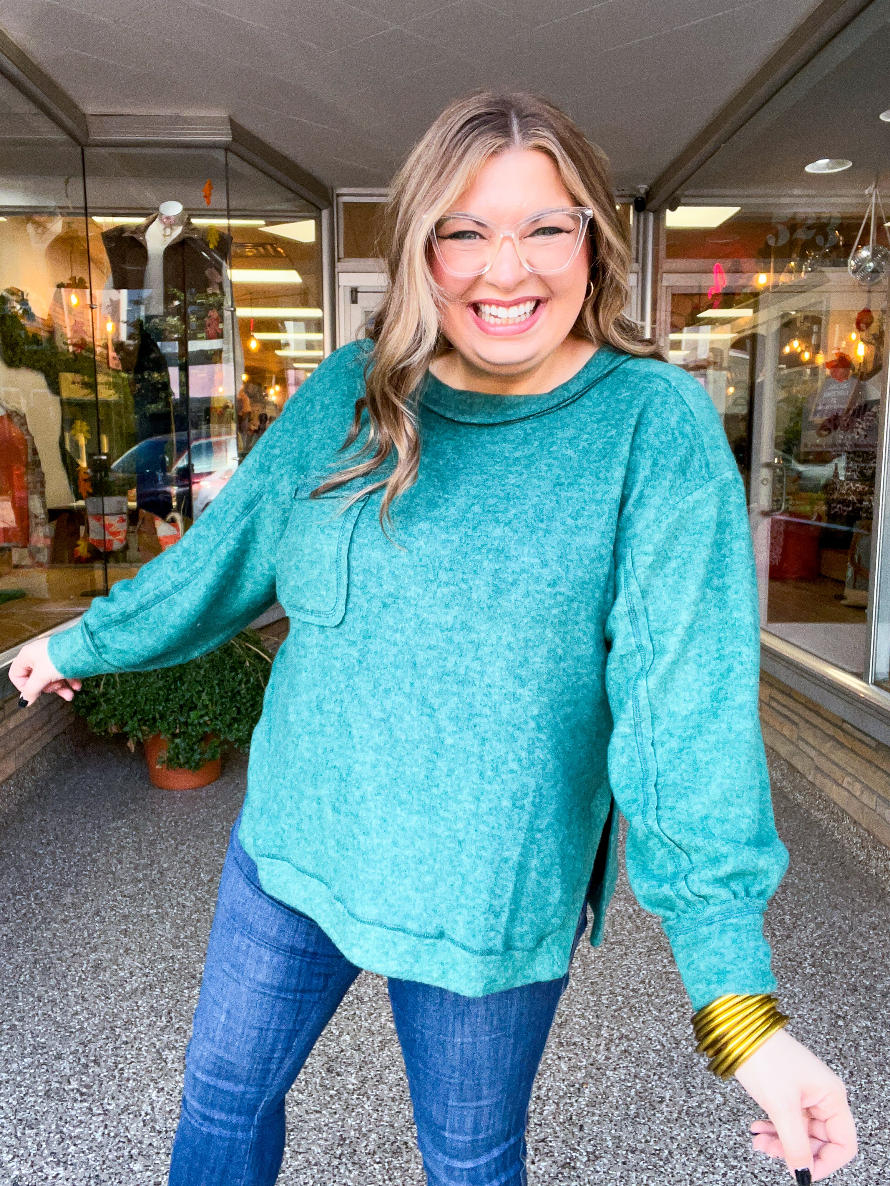 Cider Mill Sweater in Dark Green