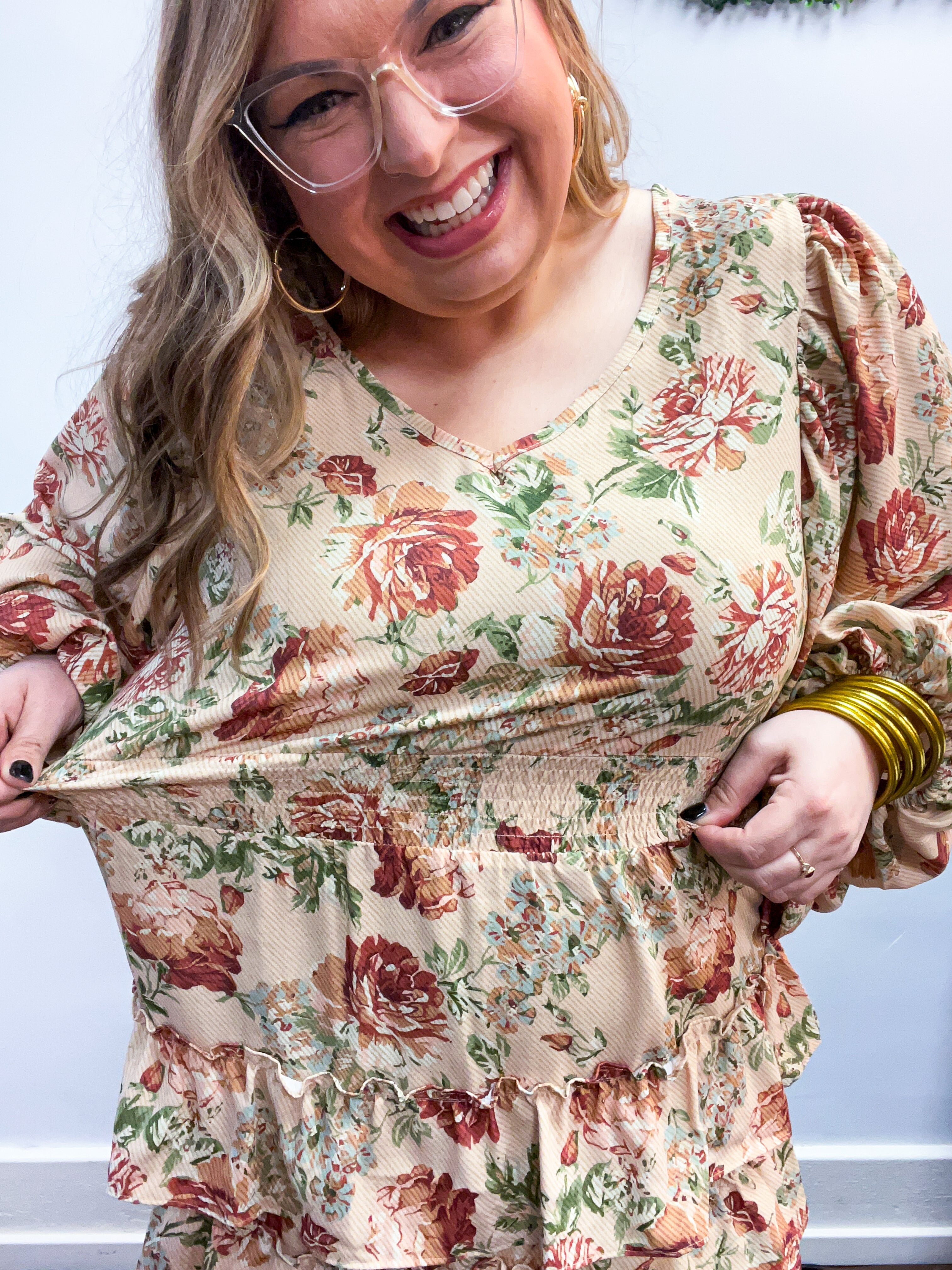 Timeless Garden Ruffle Dress