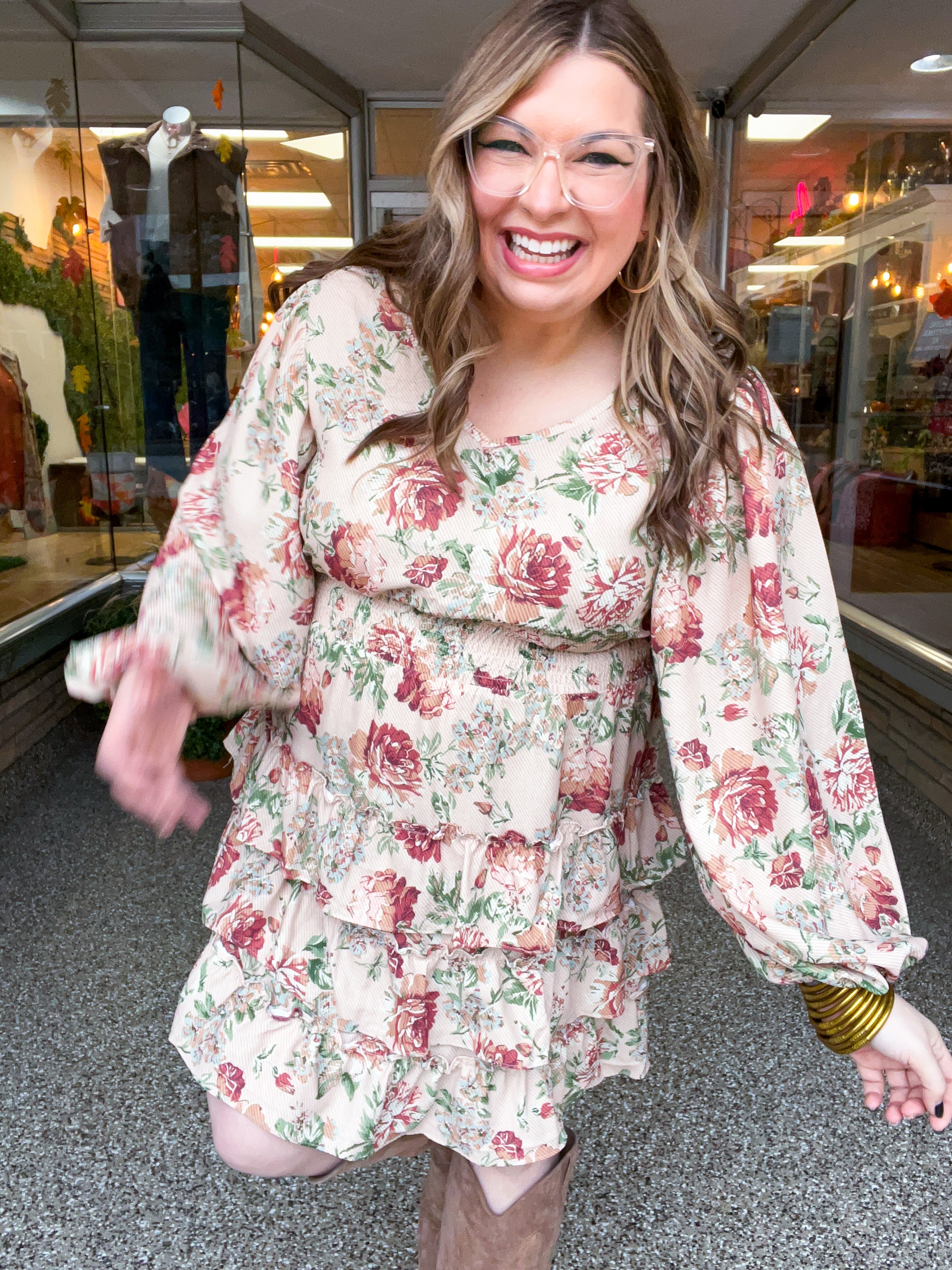 Timeless Garden Ruffle Dress