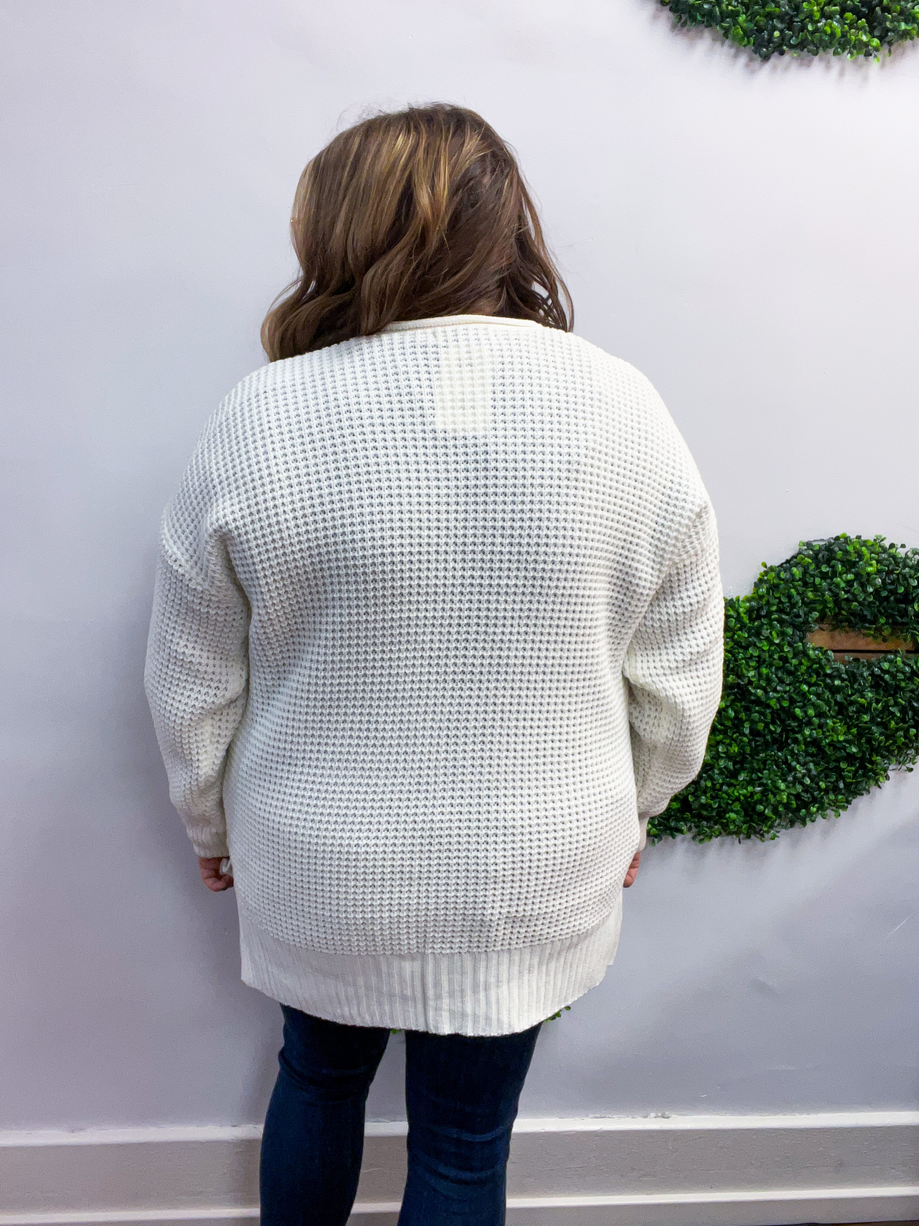 Cozy Corners Cardigan in Ivory