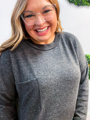 Pocketful of Cozy Hacci Sweater in Black