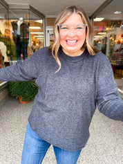 Pocketful of Cozy Hacci Sweater in Black