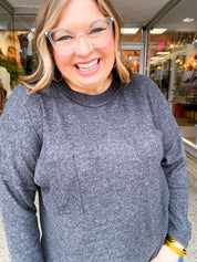 Pocketful of Cozy Hacci Sweater in Black