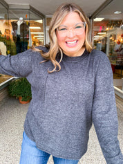 Pocketful of Cozy Hacci Sweater in Black