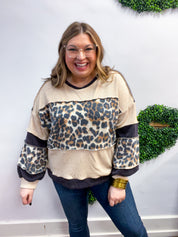 Wild at Ease Pullover in Leopard