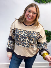 Wild at Ease Pullover in Leopard