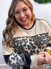 Wild at Ease Pullover in Leopard