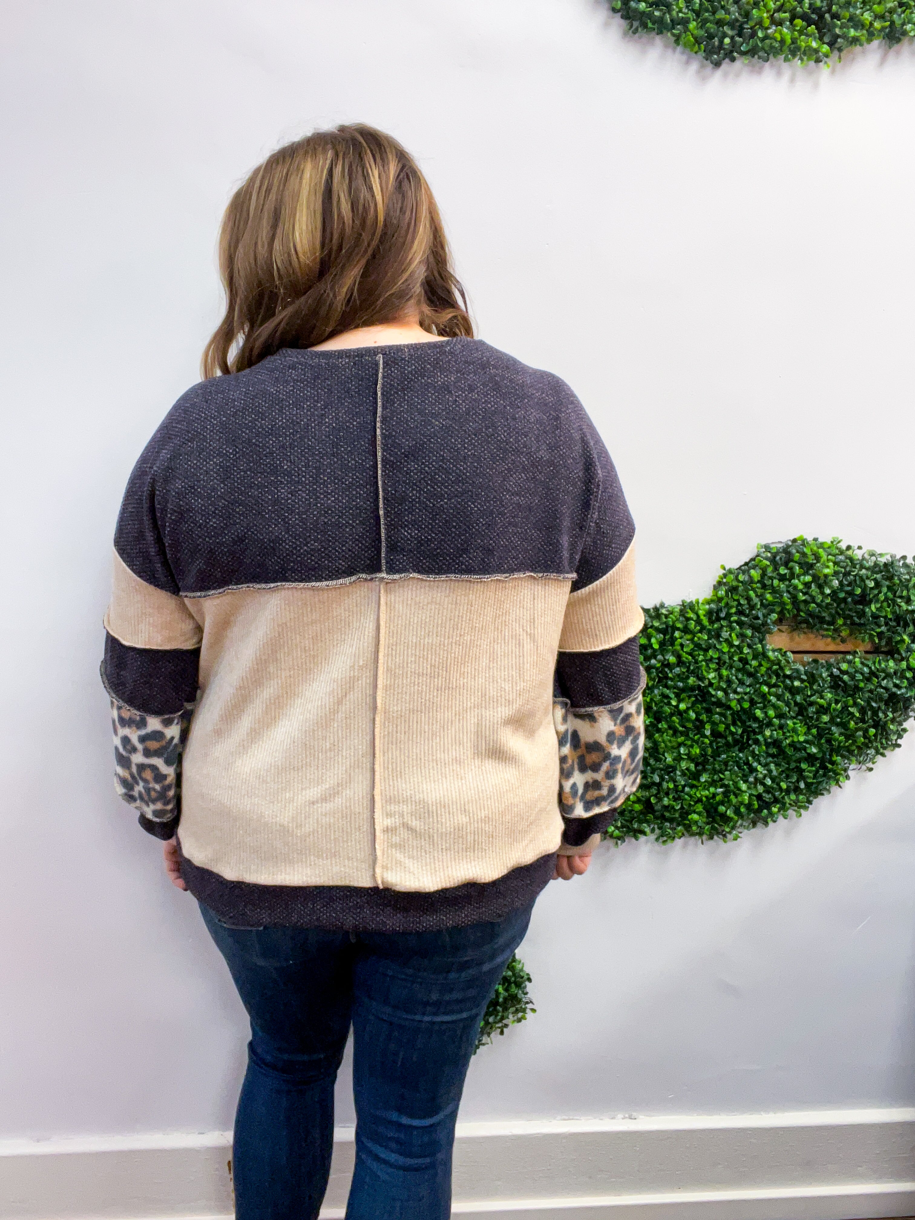 Wild at Ease Pullover in Leopard