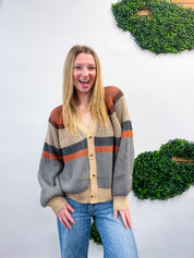 Stitched in Stripes Cardigan