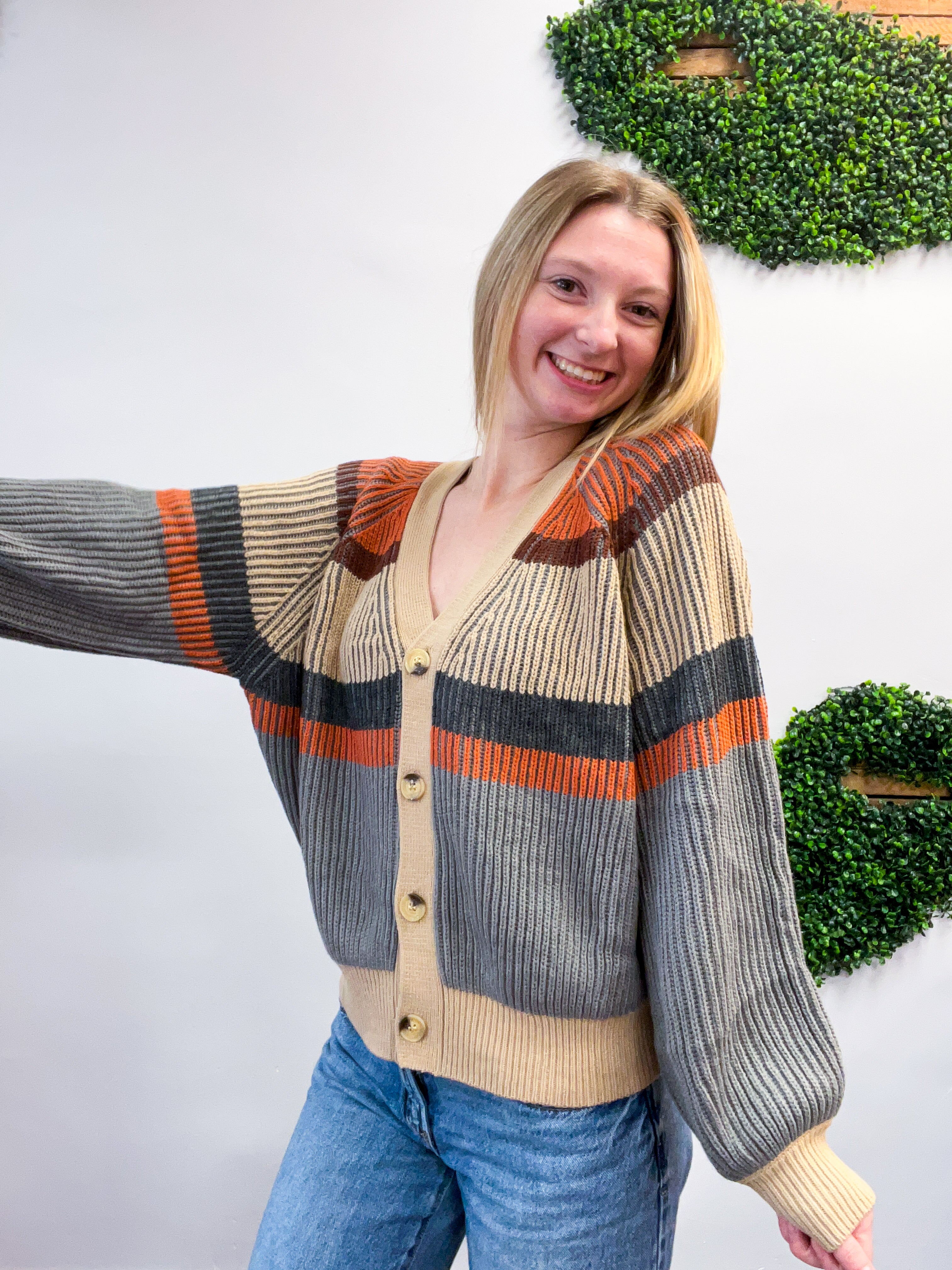 Stitched in Stripes Cardigan