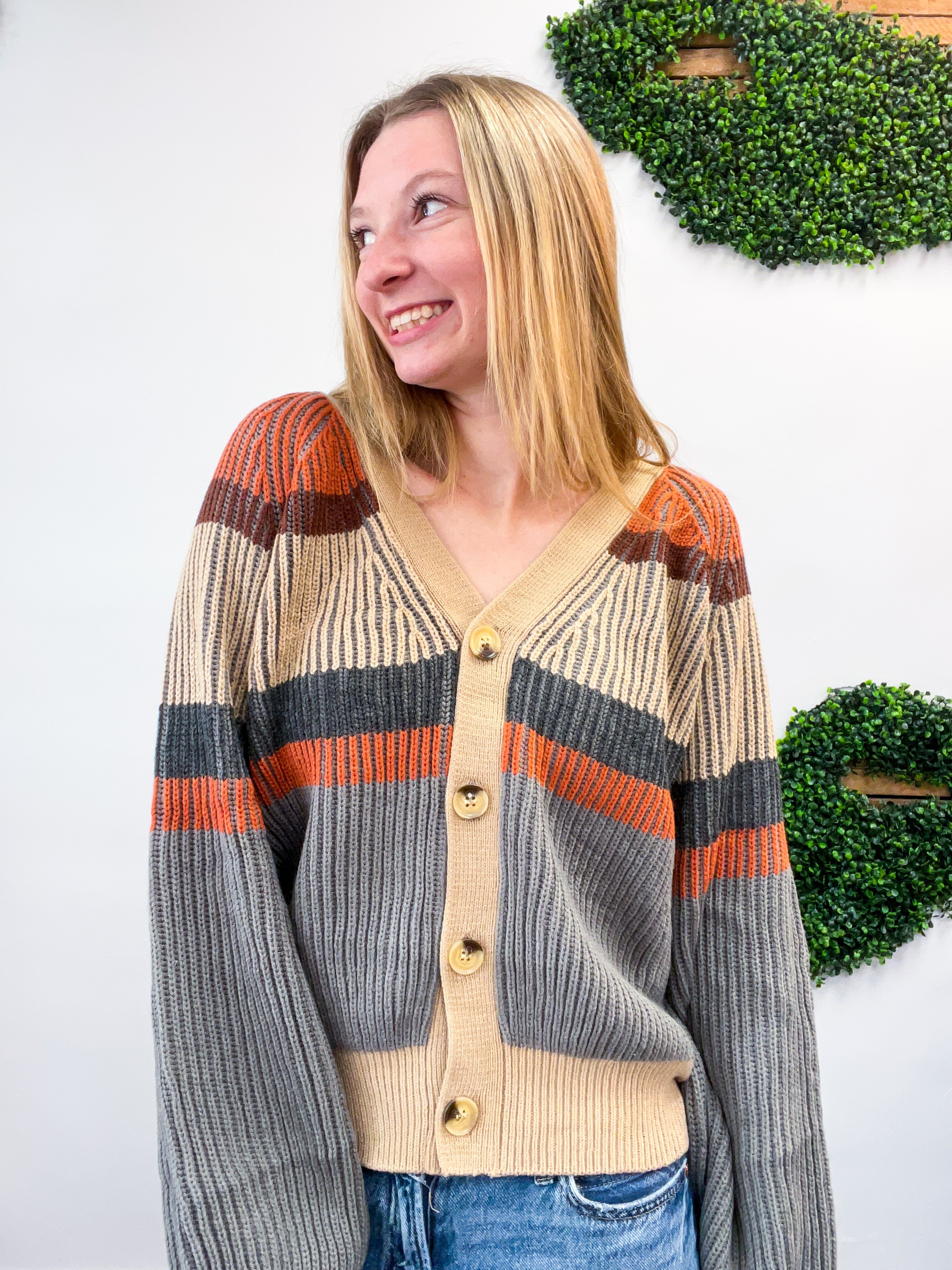 Stitched in Stripes Cardigan