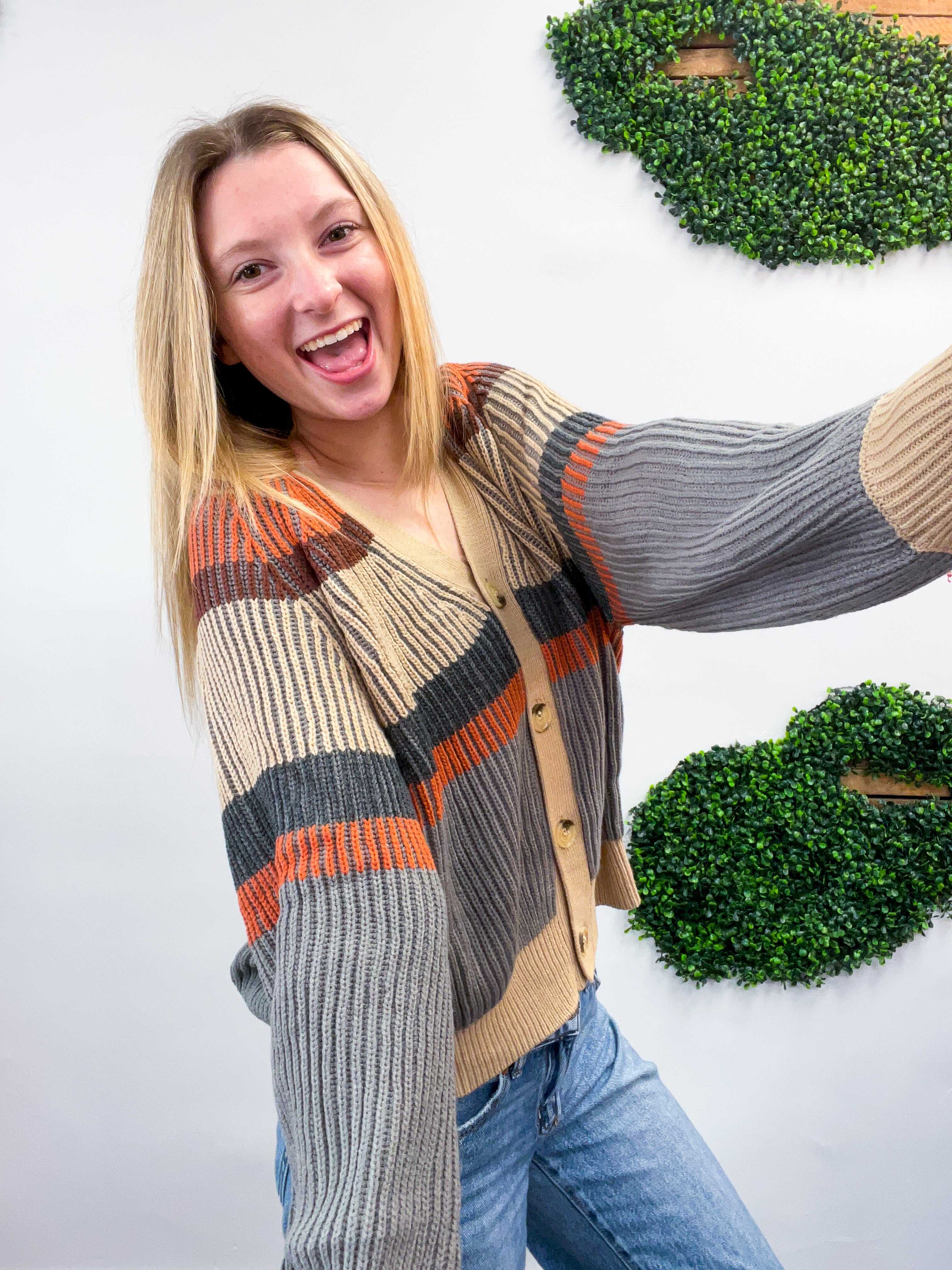 Stitched in Stripes Cardigan