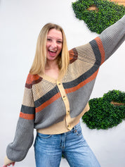 Stitched in Stripes Cardigan