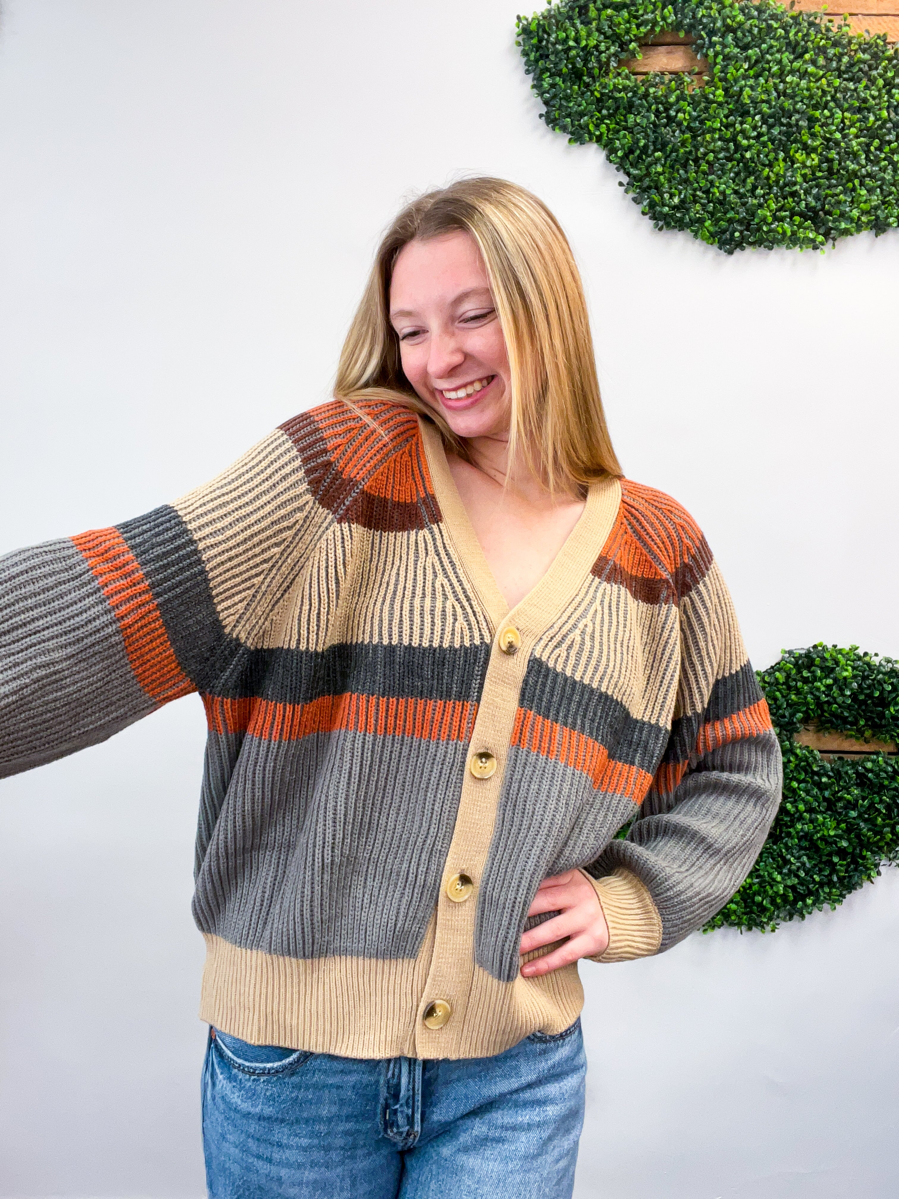 Stitched in Stripes Cardigan