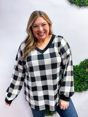 Country Classic V-Neck Top in White