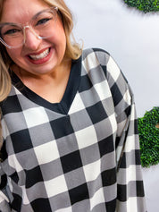 Country Classic V-Neck Top in White