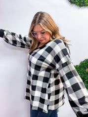 Country Classic V-Neck Top in White