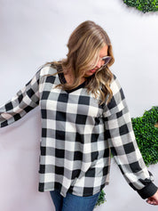 Country Classic V-Neck Top in White