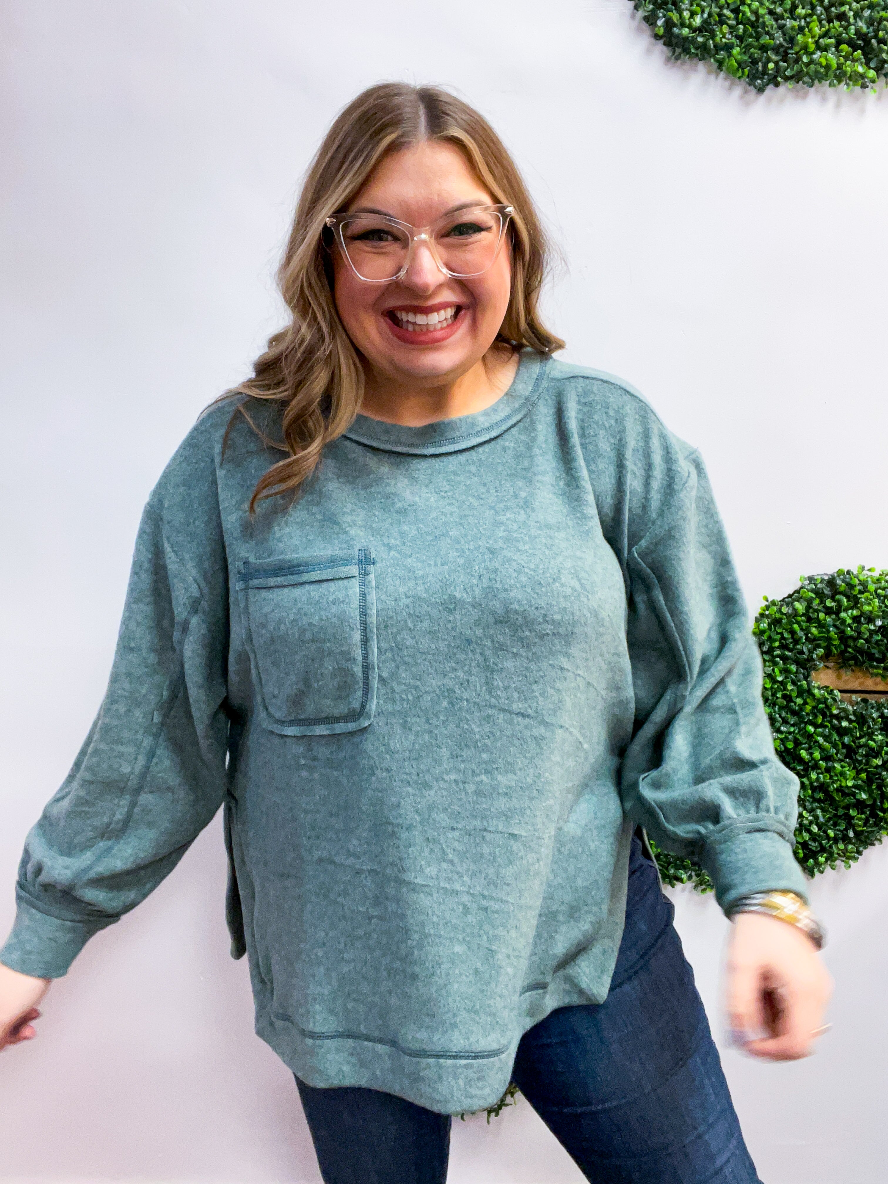 Cider Mill Sweater in Jade