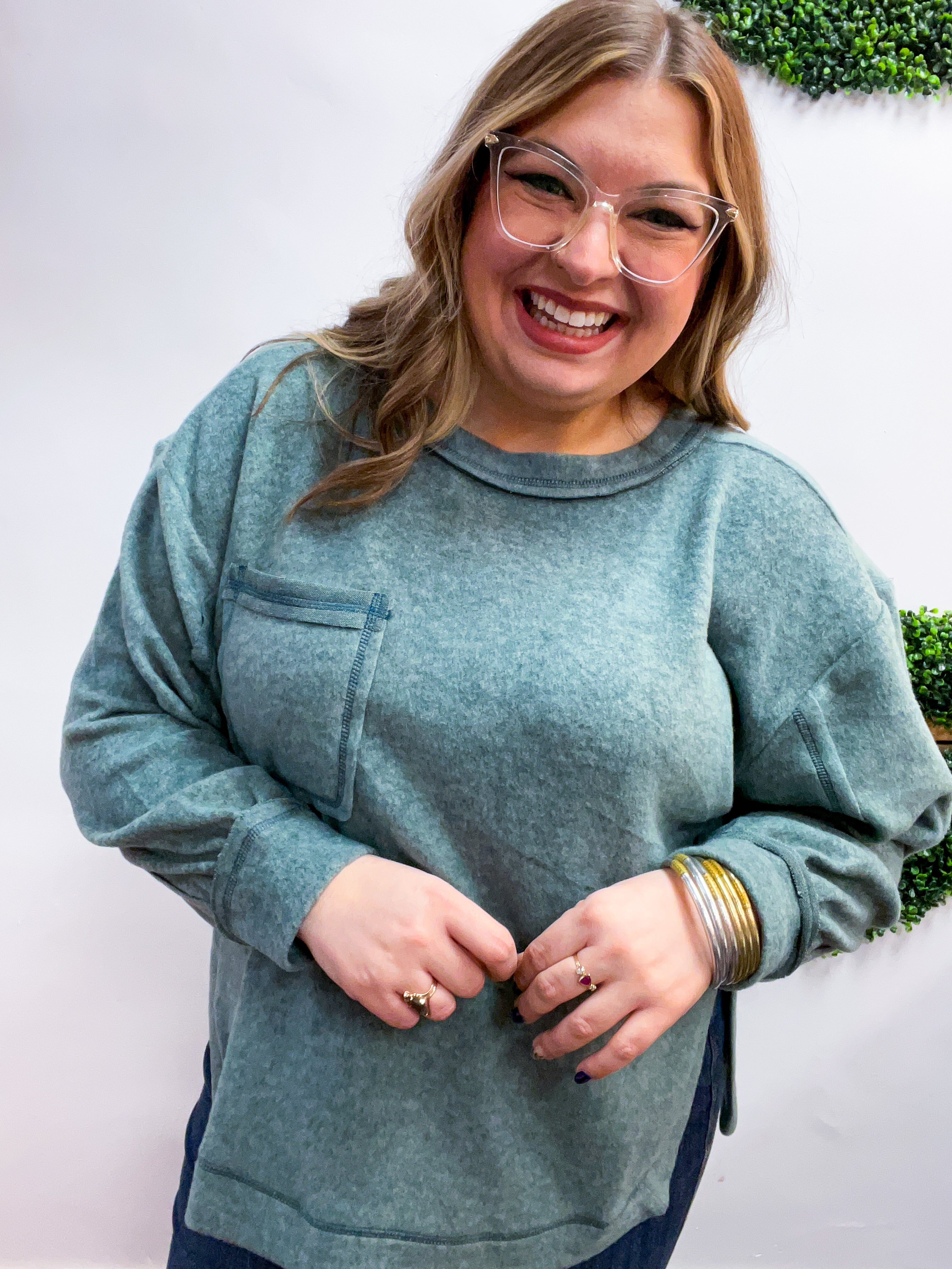 Cider Mill Sweater in Jade