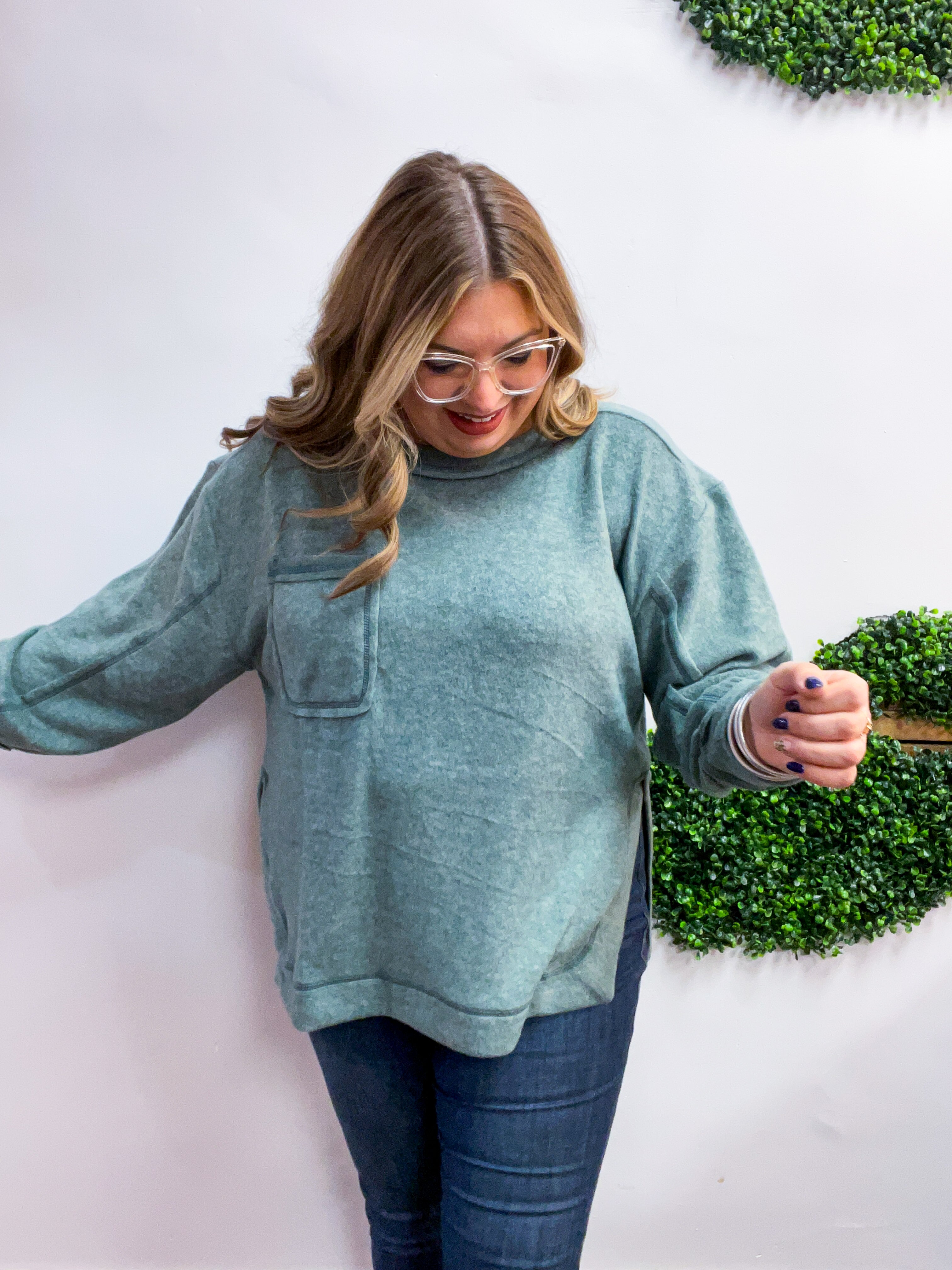 Cider Mill Sweater in Jade
