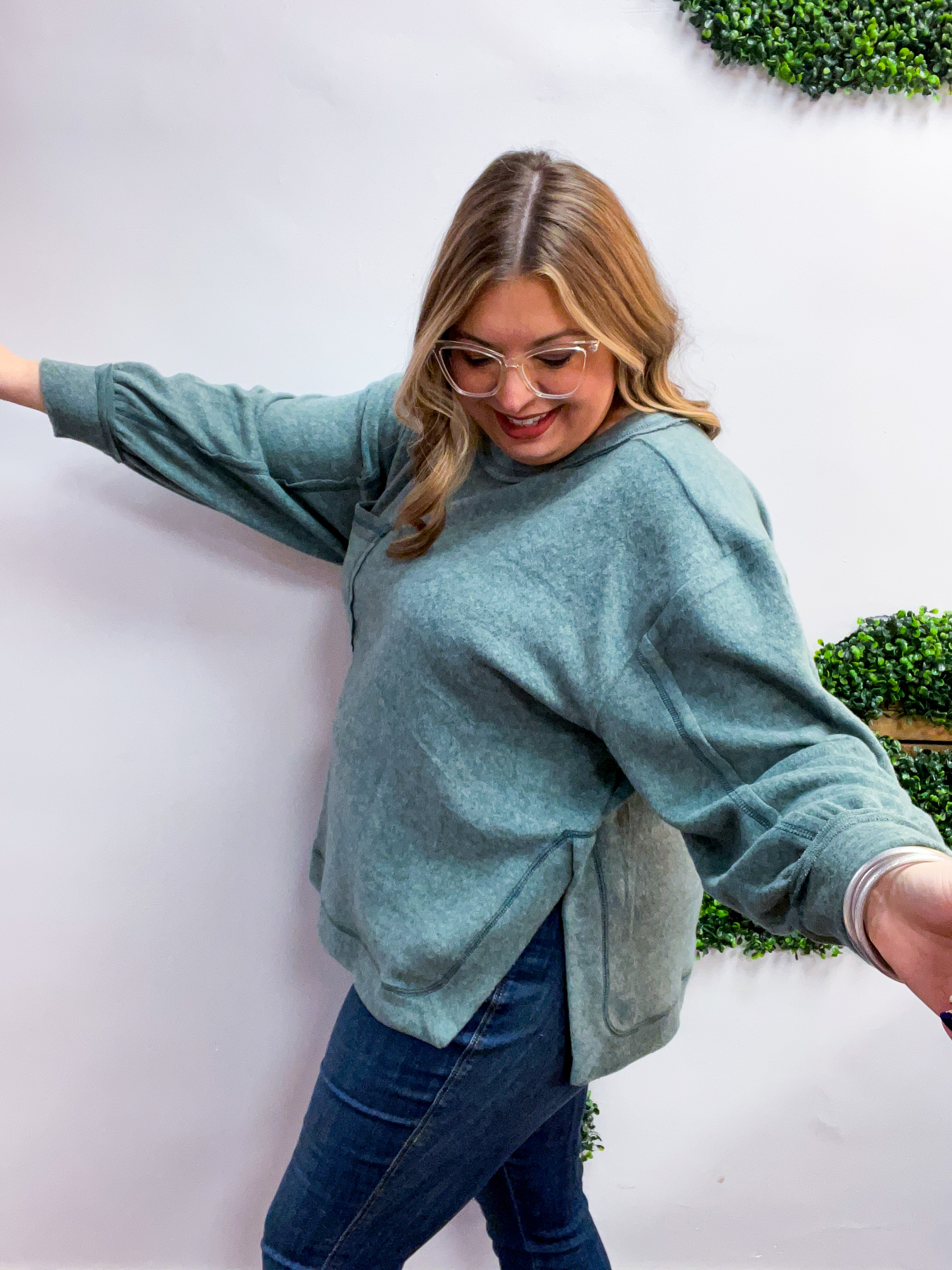 Cider Mill Sweater in Jade