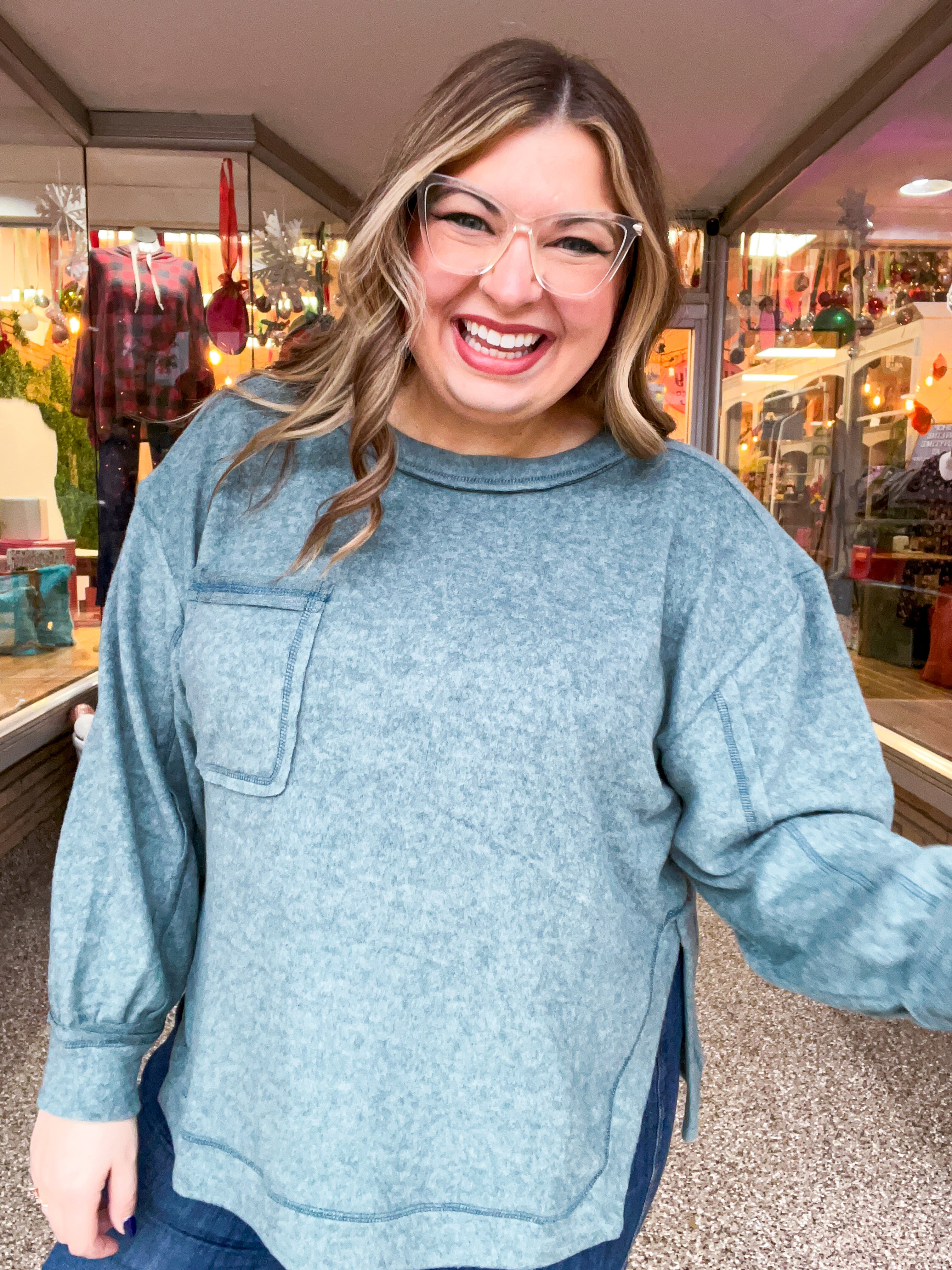 Cider Mill Sweater in Jade