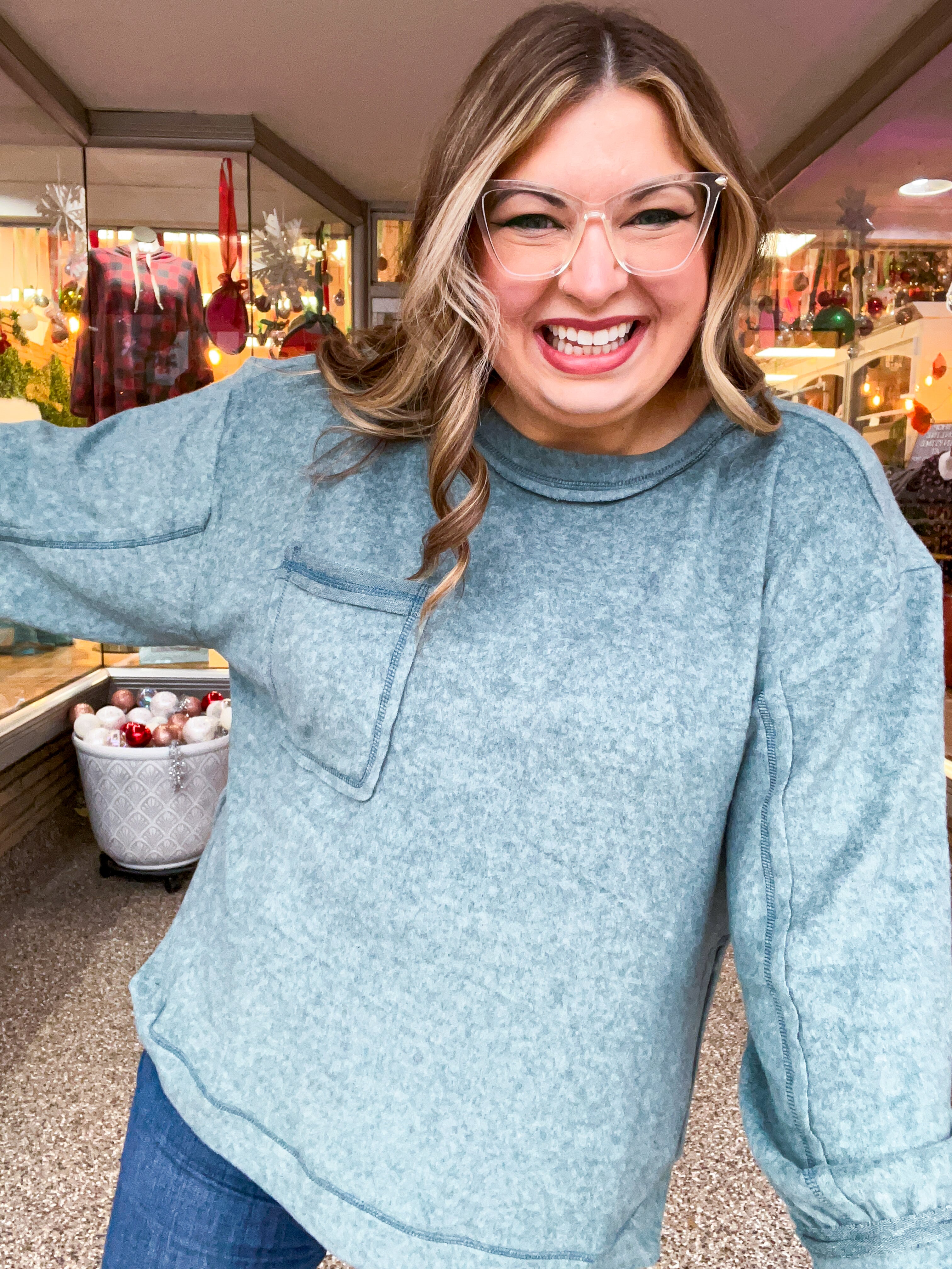 Cider Mill Sweater in Jade