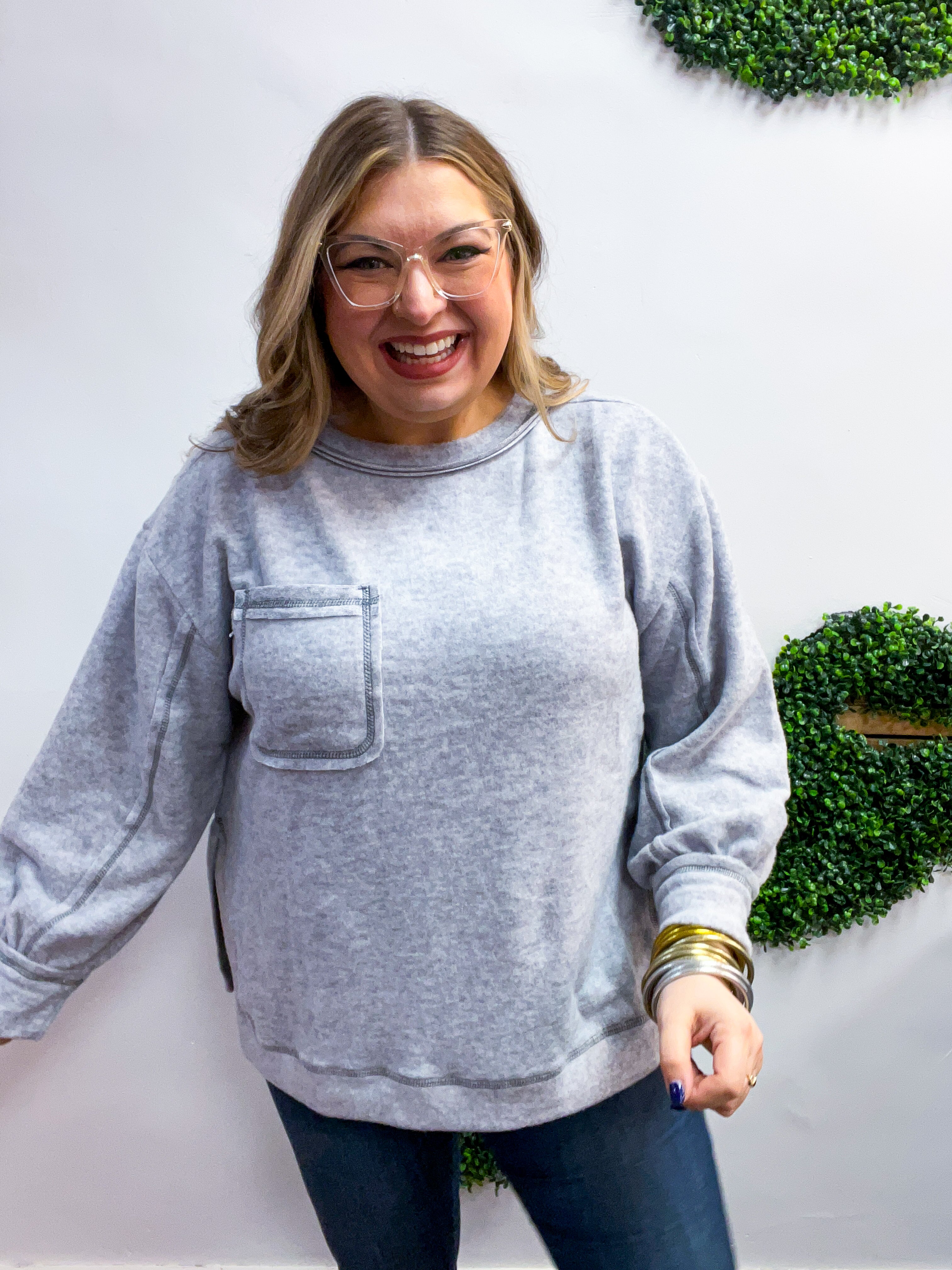 Cider Mill Sweater in Heather Grey